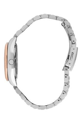 Montre à quartz en alliage - Argenté et doré rose