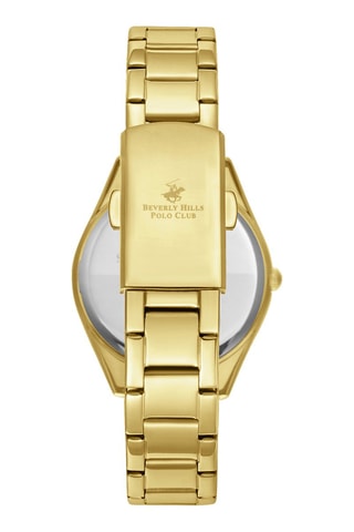 Montre à quartz en alliage et diamant - Doré et blanc