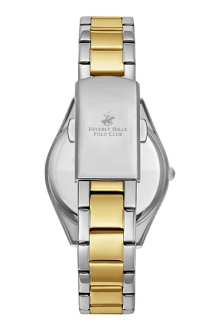 Montre à quartz en alliage et diamant - Argenté et doré