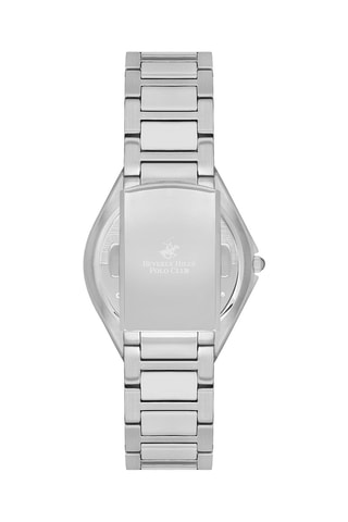 Montre à quartz en acier et diamant - Argenté et doré