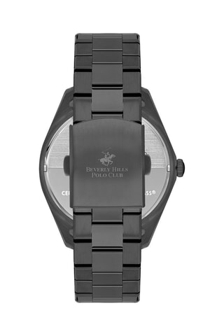 Montre automatique en acier - Gris et bleu 