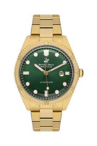 Montre automatique en acier - Doré et vert