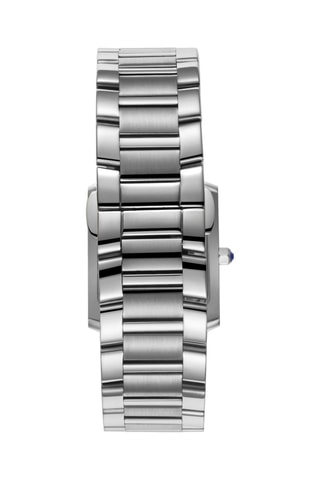 Montre à quartz en acier et céramique - Argenté et bleu