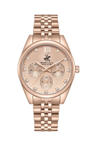 Montre à quartz en alliage - Doré rose