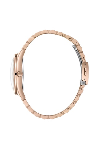 Montre à quartz en alliage - Doré rose
