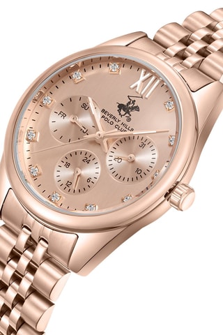 Montre à quartz en alliage - Doré rose