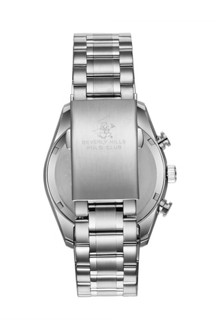 Montre à quartz en acier et céramique - GMT - Argenté et marron clair