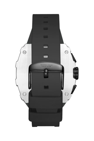 Montre à quartz en silicone - Tachymètre - Noir