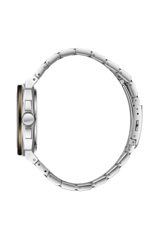 Coffret montre à quartz en acier, céramique et bracelet