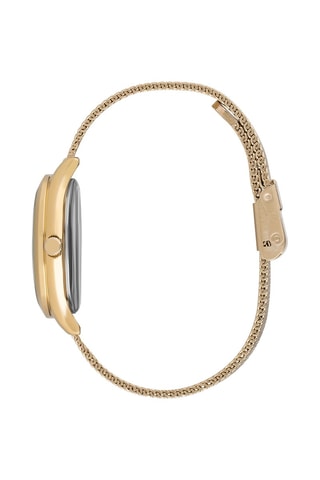 Montre à quartz en acier, céramique et nacre - Doré