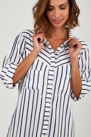 Blouse-jurk - Blauw
