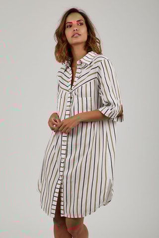 Blouse-jurk - Geel