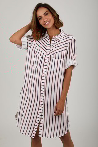 Blouse-jurk - Rood