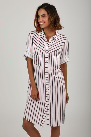Blouse-jurk - Rood