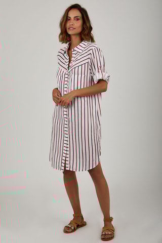 Blouse-jurk - Rood
