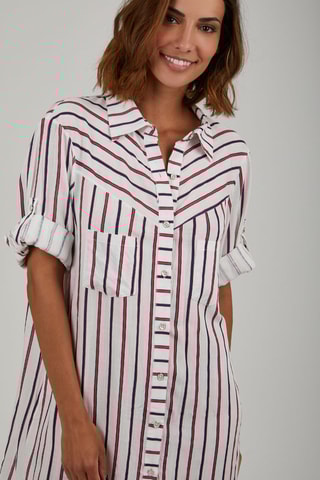 Blouse-jurk - Rood