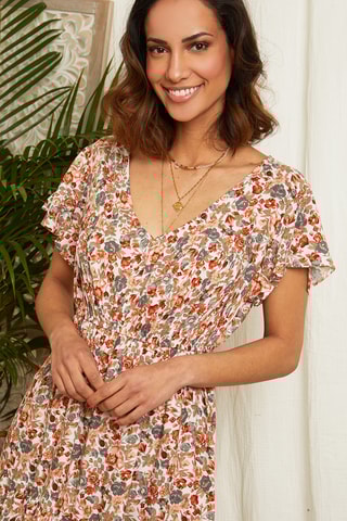 Midi-jurk - Oranje