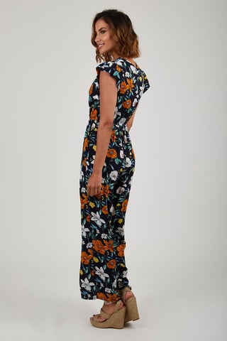 Jumpsuit met Ruches - Blauw