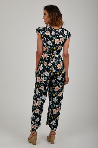 Jumpsuit met Ruches - Zwart
