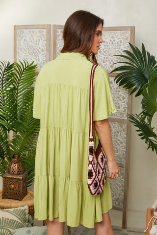 Blouse-jurk - Groen