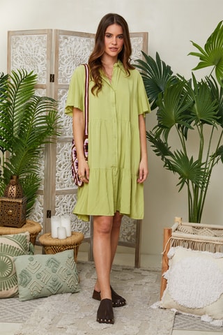 Blouse-jurk - Groen