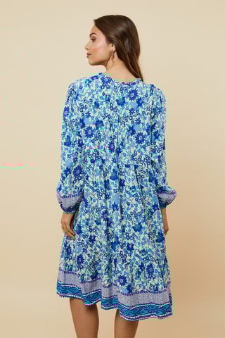 Trapezium Jurk - Blauw