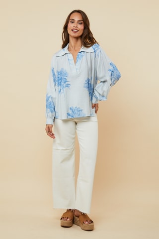 Top - Blauw