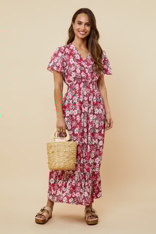 Lange Jurk - Fuchsia