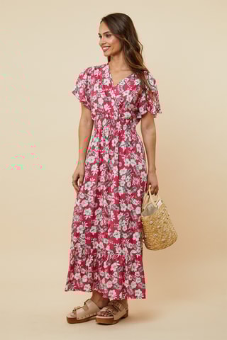Lange Jurk - Fuchsia