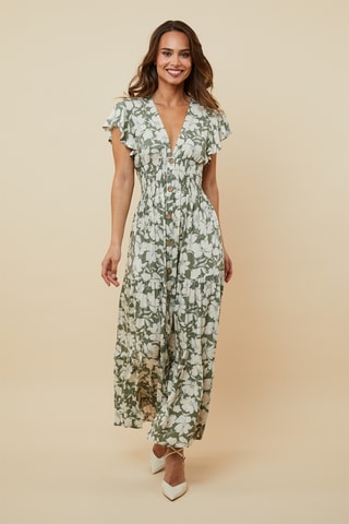 Blouse-jurk - Kaki