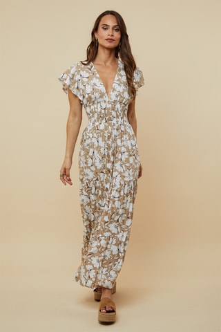 Blouse-jurk - Taupe
