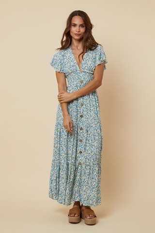 Blouse-jurk - Lichtblauw