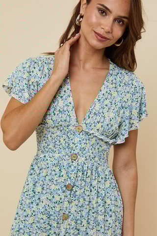 Blouse-jurk - Lichtblauw