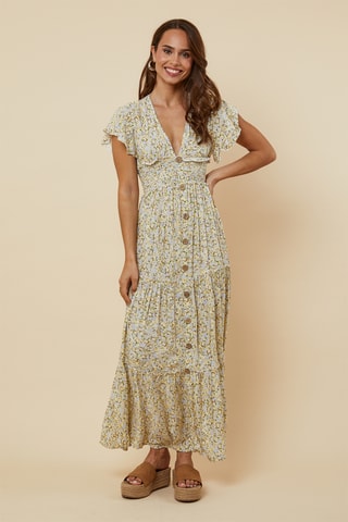 Blouse-jurk - Geel