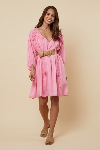 Trapezium Jurk - Roze