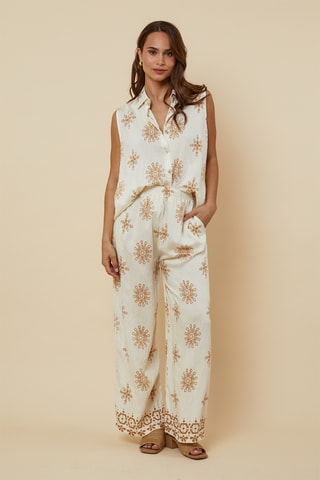 Blouse en Broek - Beige