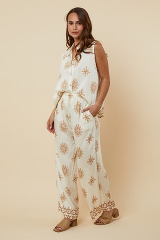 Blouse en Broek - Beige
