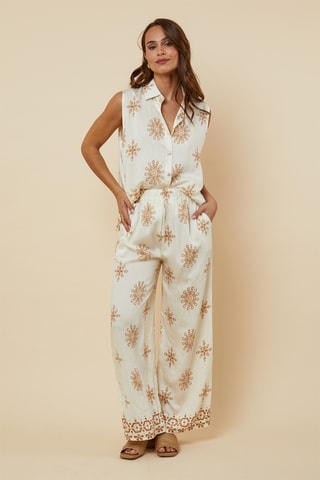 Blouse en Broek - Beige