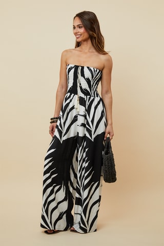 Strapless Jumpsuit - Zwart