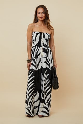 Strapless Jumpsuit - Zwart