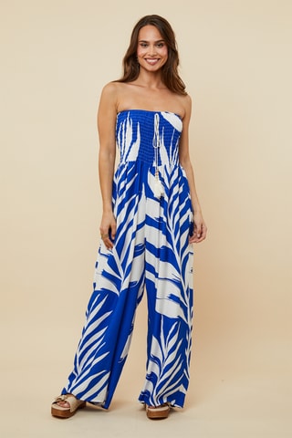 Strapless Jumpsuit - Blauw