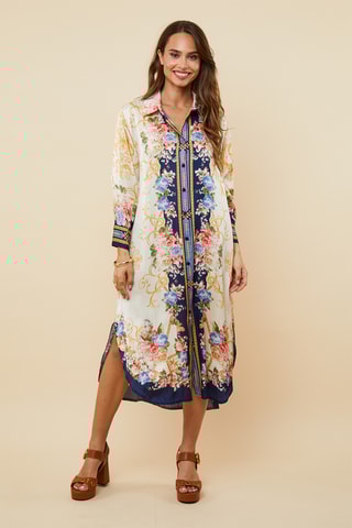 Blouse-jurk - Marineblauw