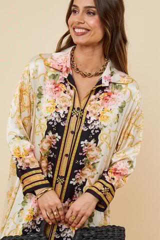 Blouse-jurk - Zwart