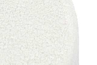 Pouf Rhea - Blanc - Toucher bouclette