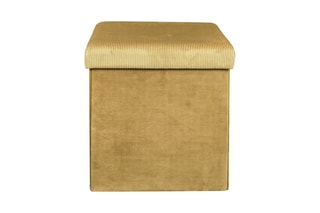 Pouf-coffre pliable Giulia - Moutarde