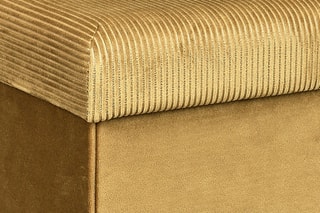 Pouf-coffre pliable Giulia - Moutarde