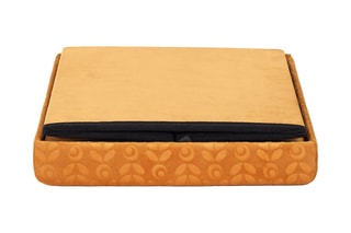 Coffre pouf pliable Retro - Jaune