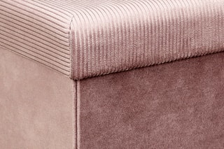 Pouf-coffre pliable Giulia - Rose