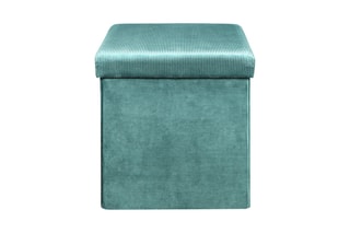 Pouf-coffre - Bleu canard