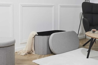 Banc-coffre pliable Pills - Gris